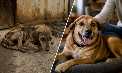 Boby’s Second Chance — From a Frightened Stray to a Beloved Family Dog